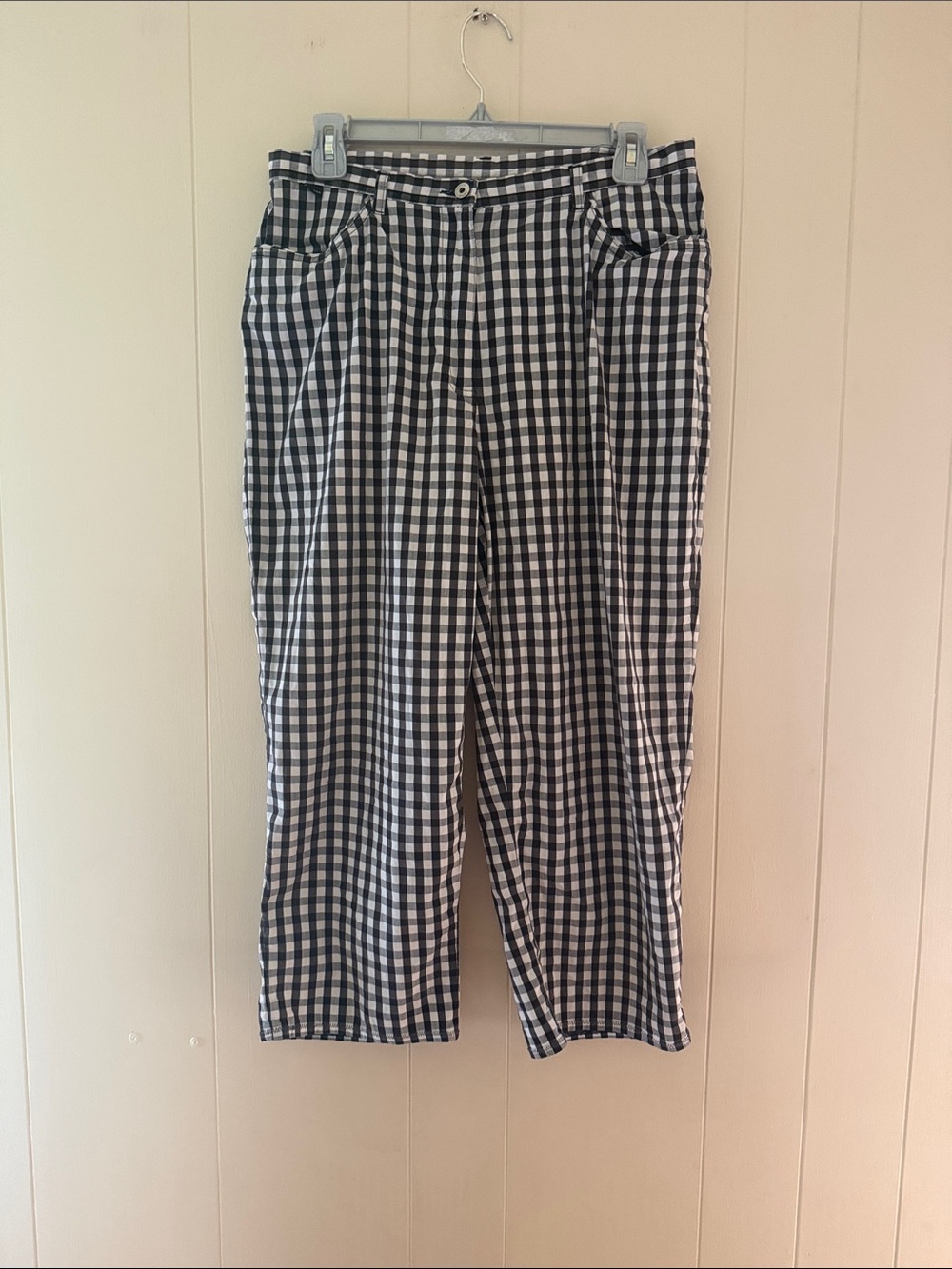 Ralph Lauren Black & White Gingham Chinos